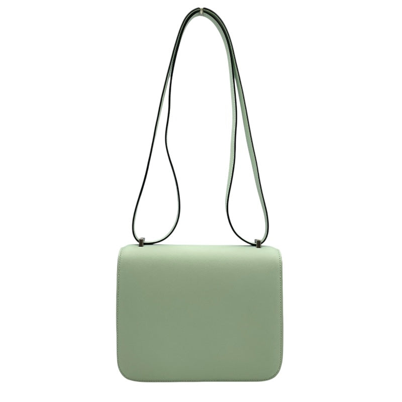 エルメス HERMES コンスタンス3ミニ W刻印　(2024年製) ヴェールペパーミント シルバー金具 スイフト レディース ショルダーバッグ