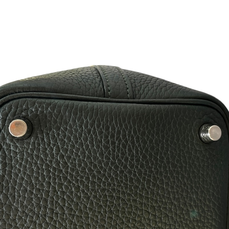 エルメス HERMES ピコタンロックPM T刻印 ヴェールフォンセ/シルバー金具 トリヨンクレマンス レディース ハンドバッグ