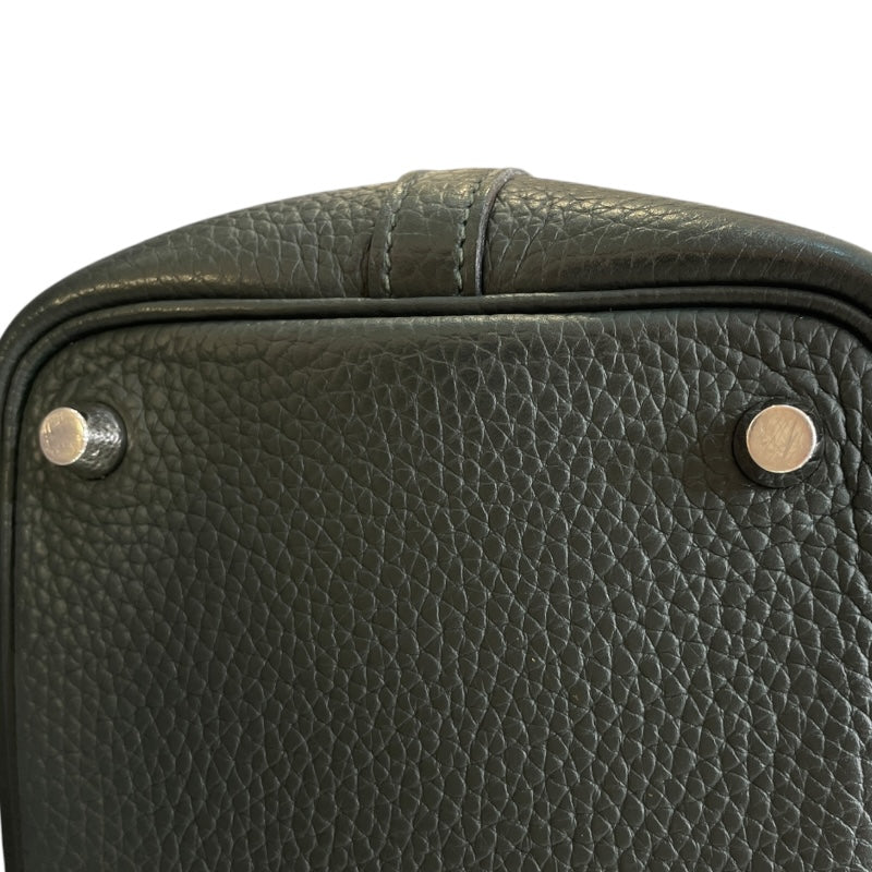 エルメス HERMES ピコタンロックPM T刻印 ヴェールフォンセ/シルバー金具 トリヨンクレマンス レディース ハンドバッグ