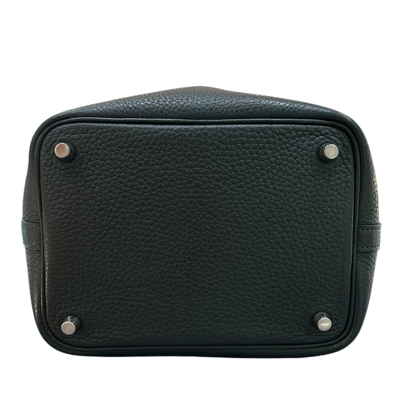 エルメス HERMES ピコタンロックPM T刻印 ヴェールフォンセ/シルバー金具 トリヨンクレマンス レディース ハンドバッグ