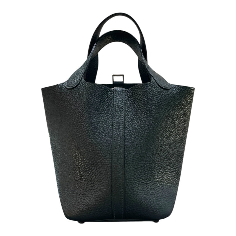 エルメス HERMES ピコタンロックPM T刻印 ヴェールフォンセ/シルバー金具 トリヨンクレマンス レディース ハンドバッグ
