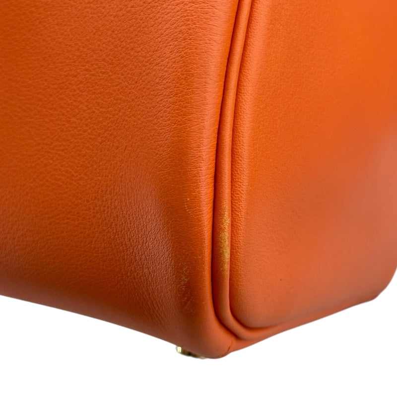 エルメス HERMES リンディ26 ヴェルソ X刻印　(2016年製) オレンジ×ルージュグレナ　ゴールド金具 スイフト レディース ショルダーバッグ