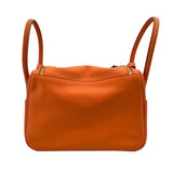 エルメス HERMES リンディ26 ヴェルソ X刻印　(2016年製) オレンジ×ルージュグレナ　ゴールド金具 スイフト レディース ショルダーバッグ