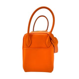 エルメス HERMES リンディ26 ヴェルソ X刻印　(2016年製) オレンジ×ルージュグレナ　ゴールド金具 スイフト レディース ショルダーバッグ