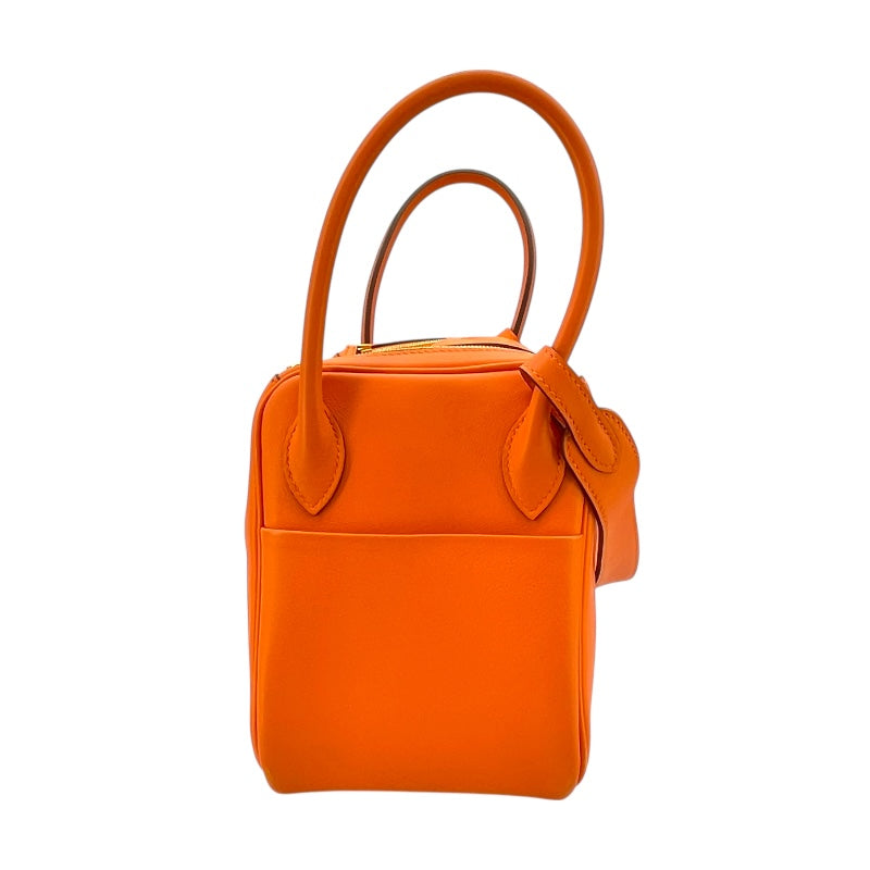 エルメス HERMES リンディ26 ヴェルソ X刻印　(2016年製) オレンジ×ルージュグレナ　ゴールド金具 スイフト レディース ショルダーバッグ