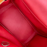 エルメス HERMES リンディ26 ヴェルソ X刻印　(2016年製) オレンジ×ルージュグレナ　ゴールド金具 スイフト レディース ショルダーバッグ