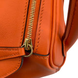 エルメス HERMES リンディ26 ヴェルソ X刻印　(2016年製) オレンジ×ルージュグレナ　ゴールド金具 スイフト レディース ショルダーバッグ