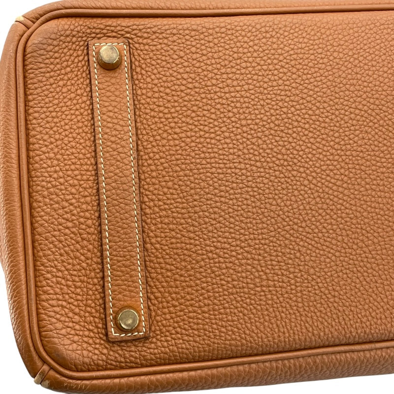 エルメス HERMES バーキン35 □J刻 ゴールド ゴールド金具 トゴ レディース ハンドバッグ