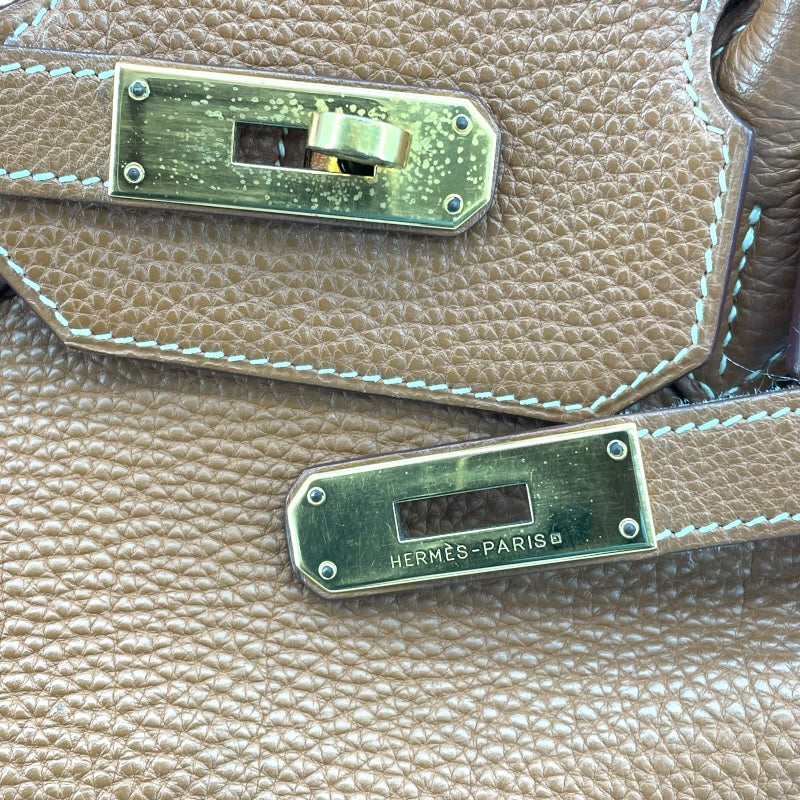 エルメス HERMES バーキン35 □J刻 ゴールド ゴールド金具 トゴ レディース ハンドバッグ