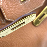 エルメス HERMES バーキン35 □J刻 ゴールド ゴールド金具 トゴ レディース ハンドバッグ