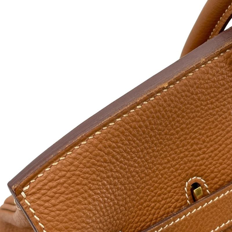 エルメス HERMES バーキン35 □J刻 ゴールド ゴールド金具 トゴ レディース ハンドバッグ