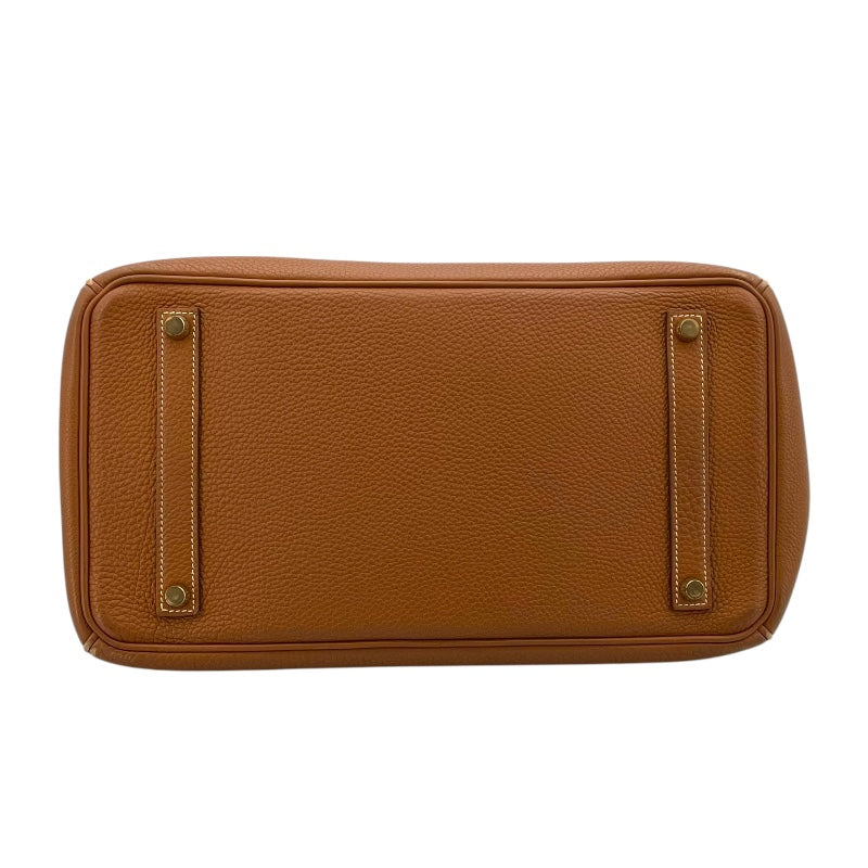 エルメス HERMES バーキン35 □J刻 ゴールド ゴールド金具 トゴ レディース ハンドバッグ