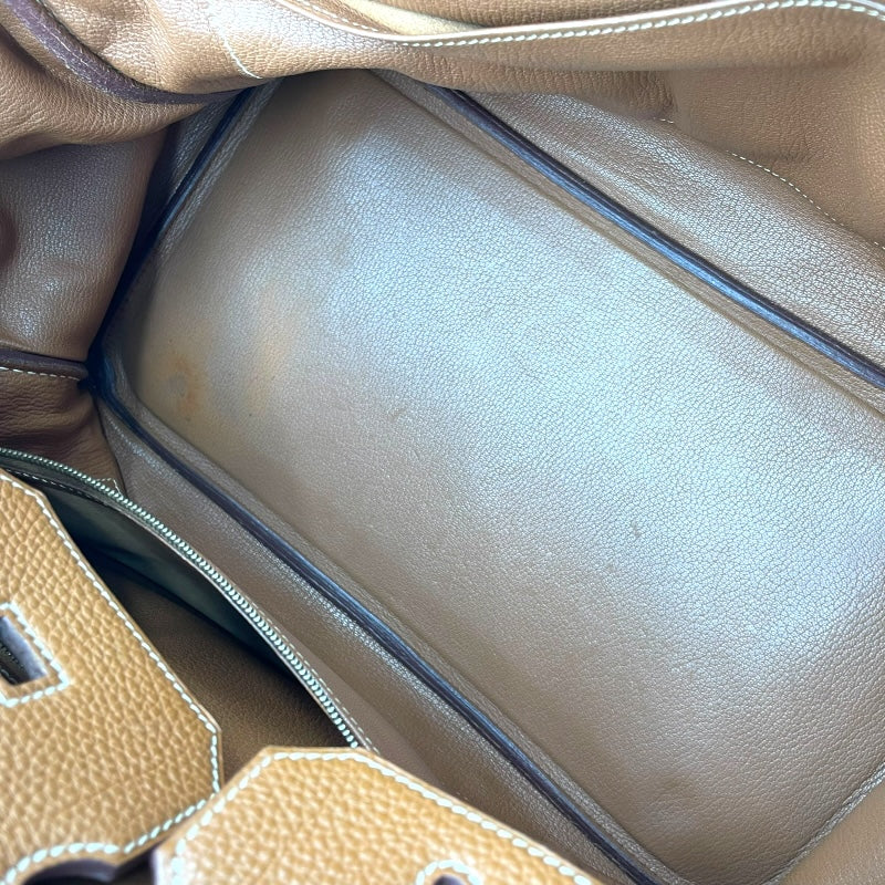エルメス HERMES バーキン35 □J刻 ゴールド ゴールド金具 トゴ レディース ハンドバッグ