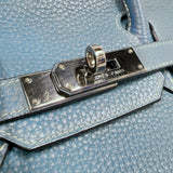 エルメス HERMES バーキン30 □J刻印　(2006年製) ブルージーン シルバー金具 トリヨンクレマンス レディース ハンドバッグ
