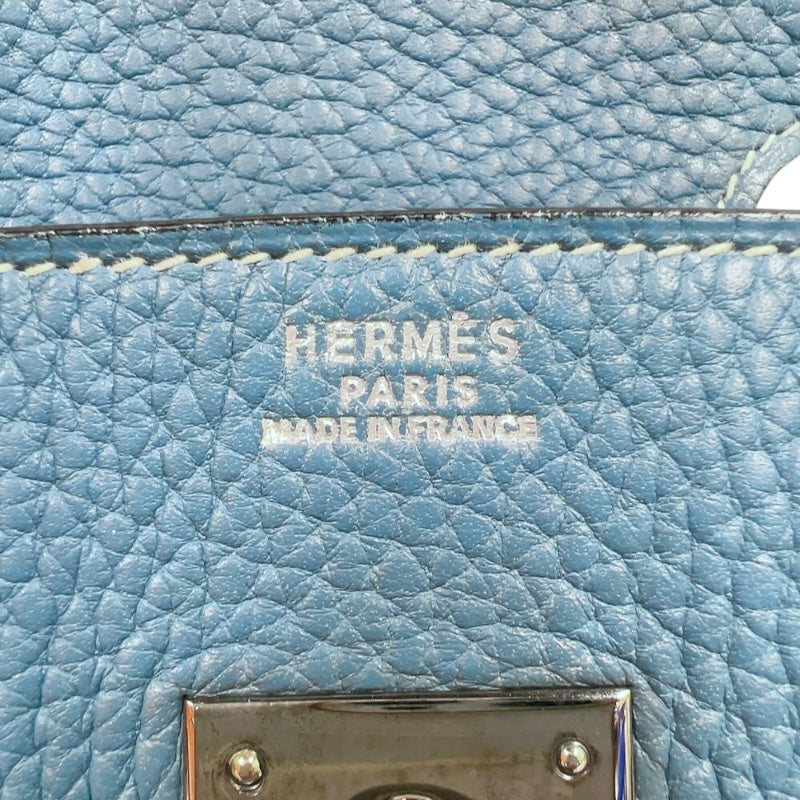 エルメス HERMES バーキン30 □J刻印　(2006年製) ブルージーン シルバー金具 トリヨンクレマンス レディース ハンドバッグ