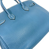 エルメス HERMES バーキン30 □J刻印　(2006年製) ブルージーン シルバー金具 トリヨンクレマンス レディース ハンドバッグ
