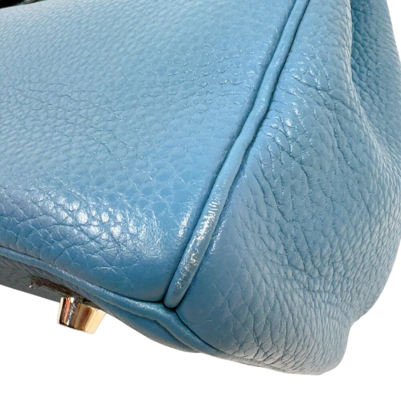 エルメス HERMES バーキン30 □J刻印　(2006年製) ブルージーン シルバー金具 トリヨンクレマンス レディース ハンドバッグ