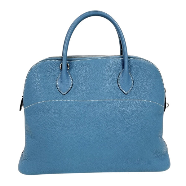 エルメス HERMES ボリード35 □K刻印　(2007年製) ブルージーン　シルバー金具 トリヨンクレマンス レディース ショルダーバッグ