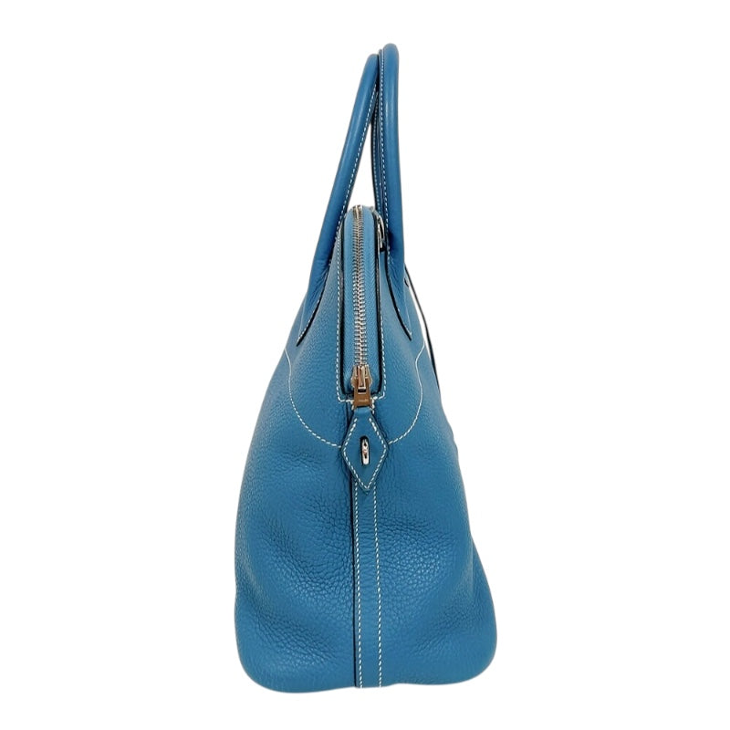 エルメス HERMES ボリード35 □K刻印　(2007年製) ブルージーン　シルバー金具 トリヨンクレマンス レディース ショルダーバッグ