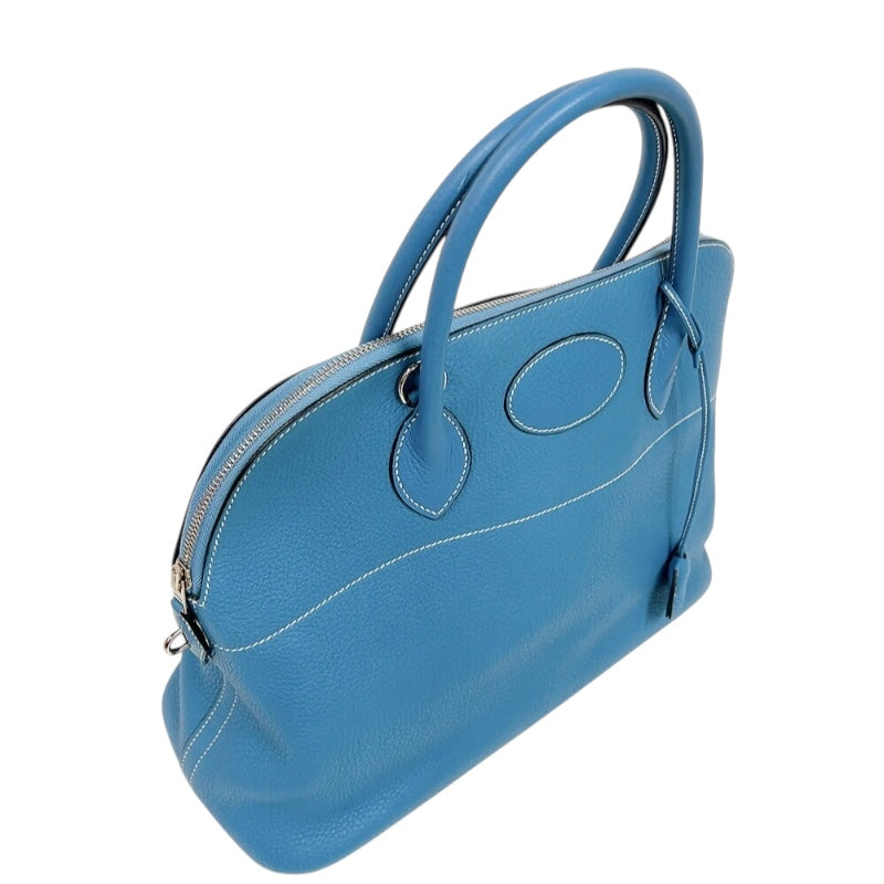 エルメス HERMES ボリード35 □K刻印　(2007年製) ブルージーン　シルバー金具 トリヨンクレマンス レディース ショルダーバッグ