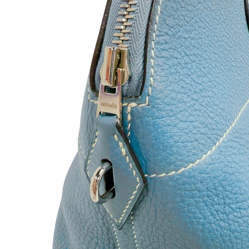 エルメス HERMES ボリード35 □K刻印　(2007年製) ブルージーン　シルバー金具 トリヨンクレマンス レディース ショルダーバッグ