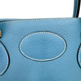 エルメス HERMES ボリード35 □K刻印　(2007年製) ブルージーン　シルバー金具 トリヨンクレマンス レディース ショルダーバッグ