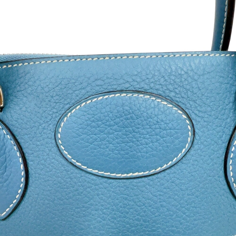 エルメス HERMES ボリード35 □K刻印　(2007年製) ブルージーン　シルバー金具 トリヨンクレマンス レディース ショルダーバッグ
