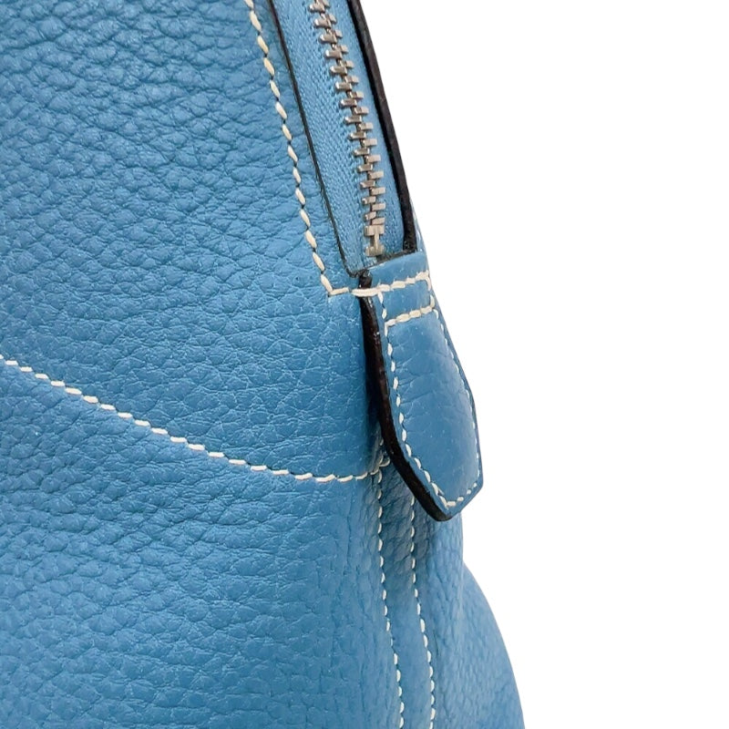 エルメス HERMES ボリード35 □K刻印　(2007年製) ブルージーン　シルバー金具 トリヨンクレマンス レディース ショルダーバッグ
