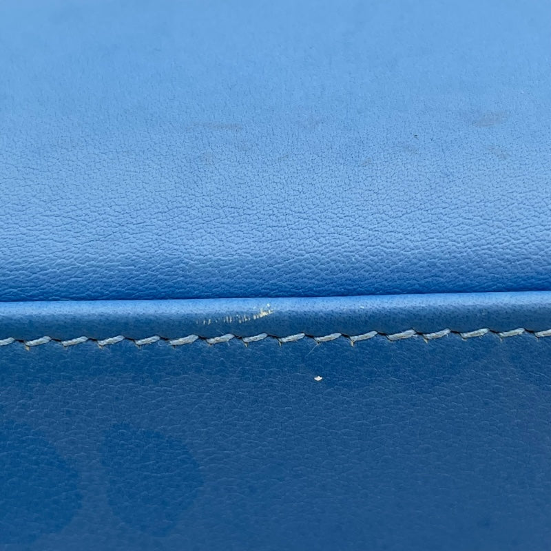 エルメス HERMES ケリー25 内縫い □R刻 ブルーパラダイス SV金具 スイフト レディース ショルダーバッグ