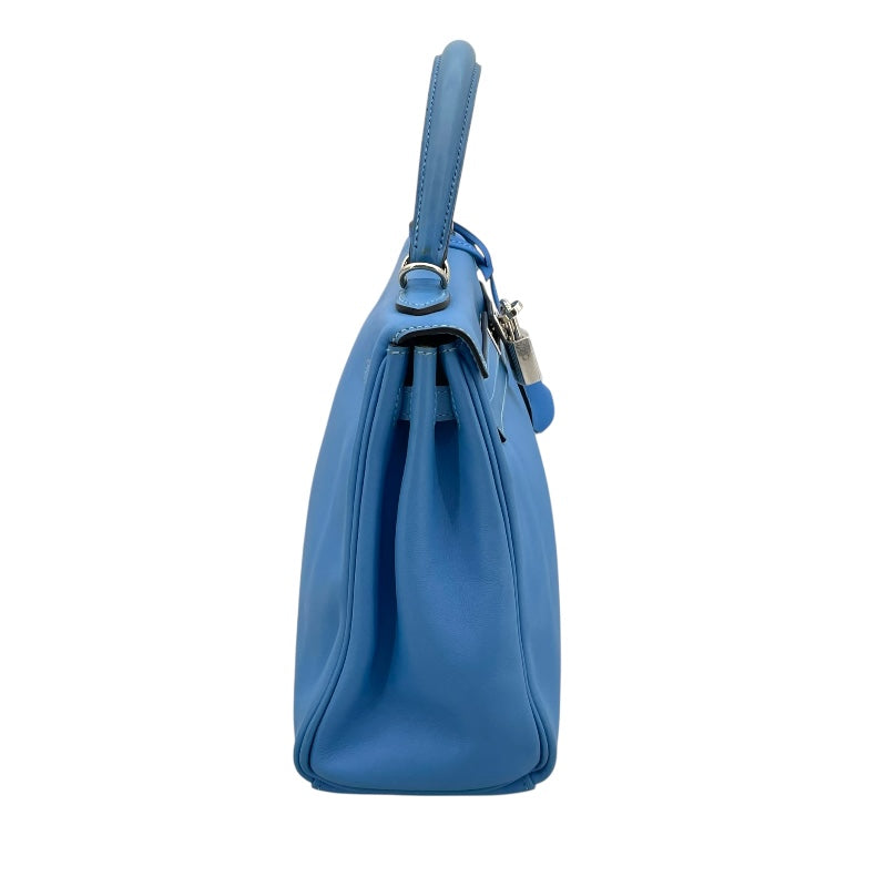 エルメス HERMES ケリー25 内縫い □R刻 ブルーパラダイス SV
