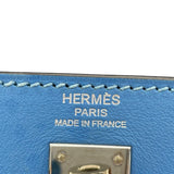 エルメス HERMES ケリー25 内縫い □R刻 ブルーパラダイス SV金具 スイフト レディース ショルダーバッグ