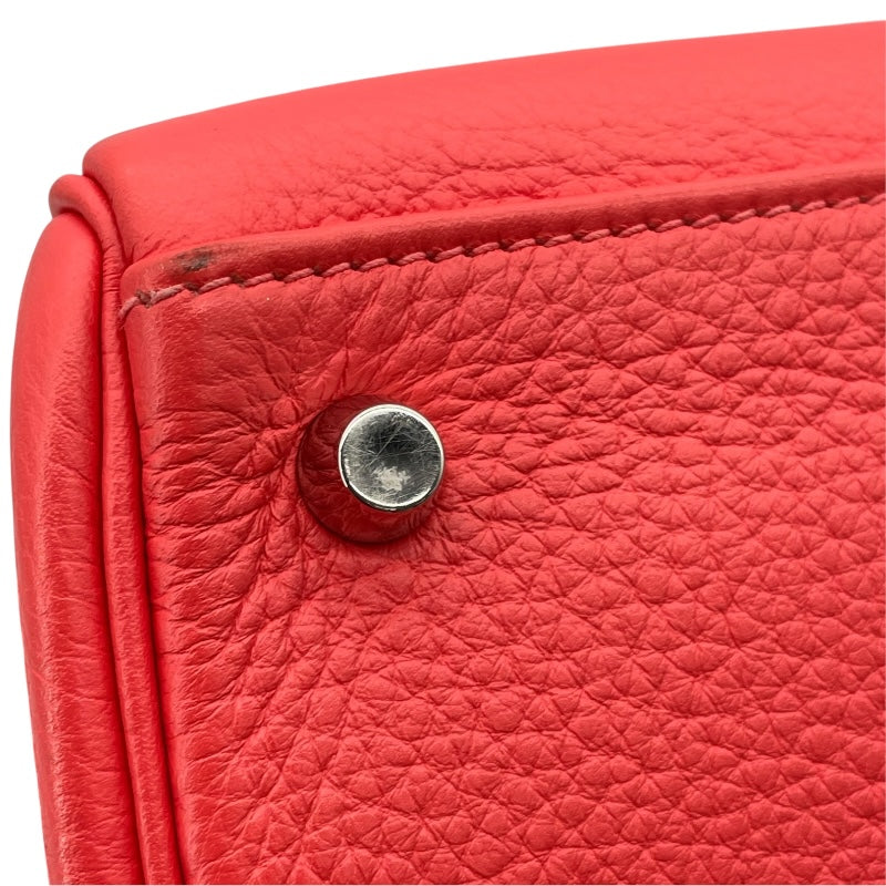 エルメス HERMES ケリー28 内縫い □P刻印　(2012年製) ローズジャイプール SV金具 トゴ レディース ショルダーバッグ
