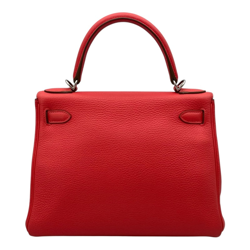 エルメス HERMES ケリー28 内縫い □P刻印　(2012年製) ローズジャイプール SV金具 トゴ レディース ショルダーバッグ