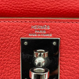 エルメス HERMES ケリー28 内縫い □P刻印　(2012年製) ローズジャイプール SV金具 トゴ レディース ショルダーバッグ