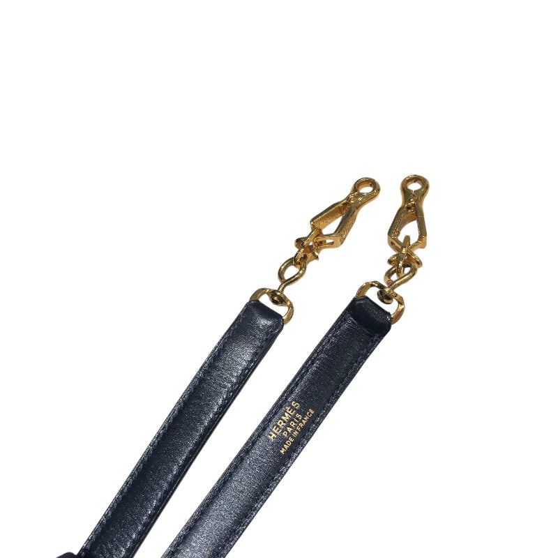 エルメス HERMES ケリー28　外縫い 〇T刻 ブルーインディゴ　ゴールド金具 ボックスカーフ レディース ハンドバッグ