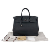 エルメス HERMES バーキン40 T刻印　(2015年製) ブラック　シルバー金具 トゴ ユニセックス ハンドバッグ