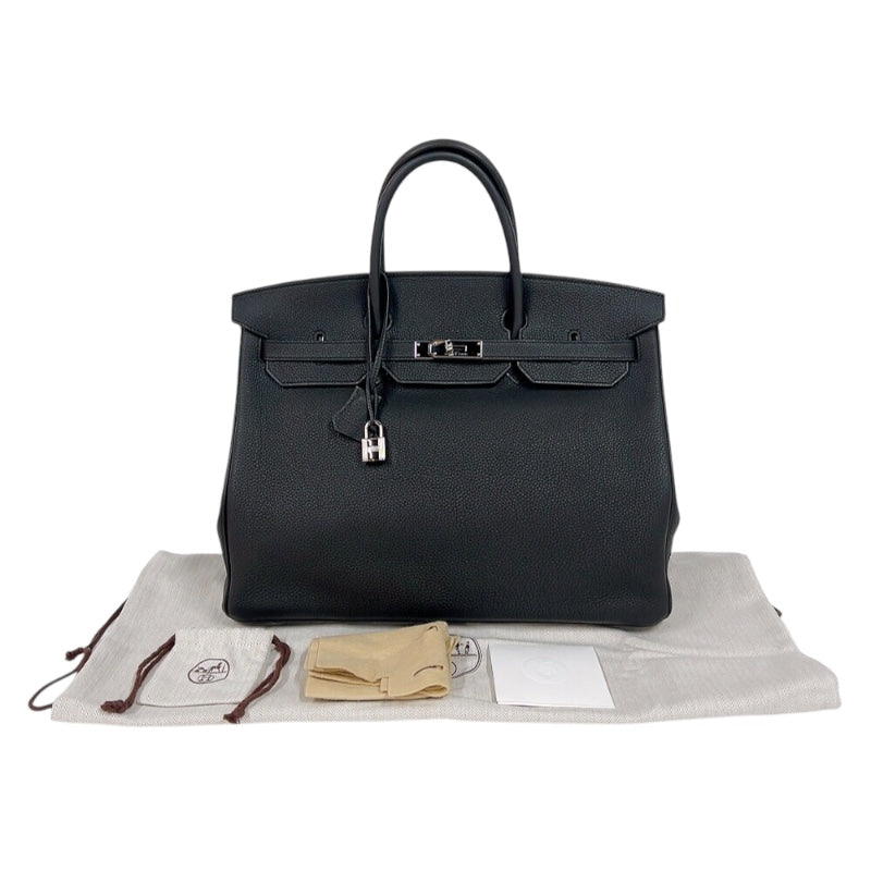 HERMES バーキン40 ブラック シルバー金具