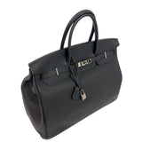 エルメス HERMES バーキン40 T刻印　(2015年製) ブラック　シルバー金具 トゴ ユニセックス ハンドバッグ