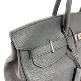 エルメス HERMES バーキン40 T刻印　(2015年製) ブラック　シルバー金具 トゴ ユニセックス ハンドバッグ