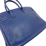 エルメス HERMES バーキン30 T刻印　(2015年製) ブルーネイビー ゴールド金具 トリヨンクレマンス レディース ハンドバッグ