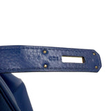 エルメス HERMES バーキン30 T刻印　(2015年製) ブルーネイビー ゴールド金具 トリヨンクレマンス レディース ハンドバッグ