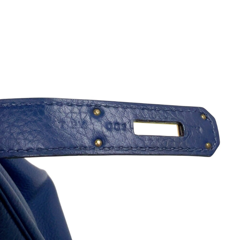 エルメス HERMES バーキン30 T刻印　(2015年製) ブルーネイビー ゴールド金具 トリヨンクレマンス レディース ハンドバッグ