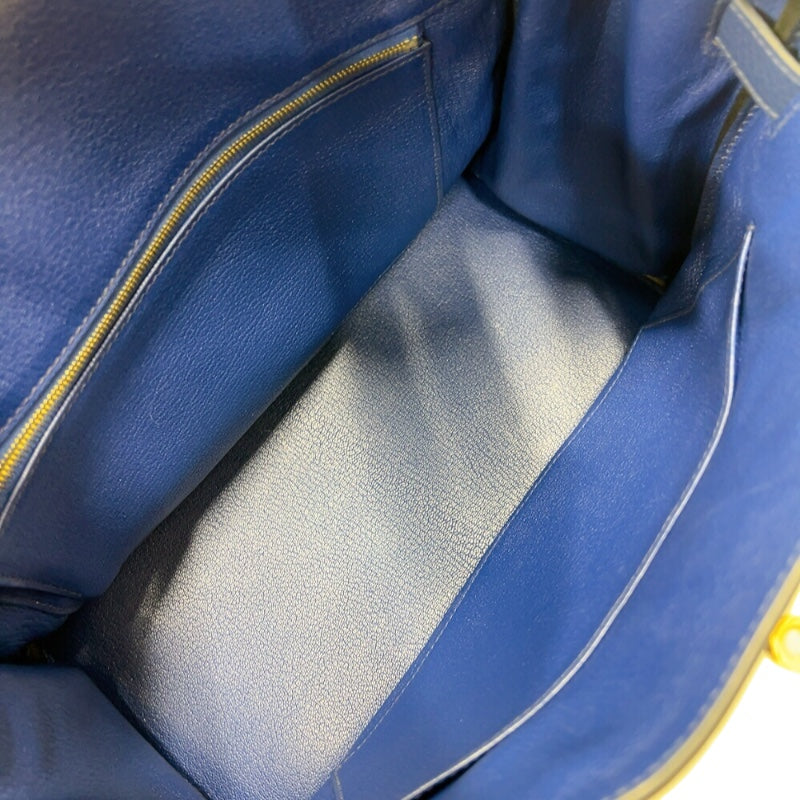 エルメス HERMES バーキン30 T刻印　(2015年製) ブルーネイビー ゴールド金具 トリヨンクレマンス レディース ハンドバッグ