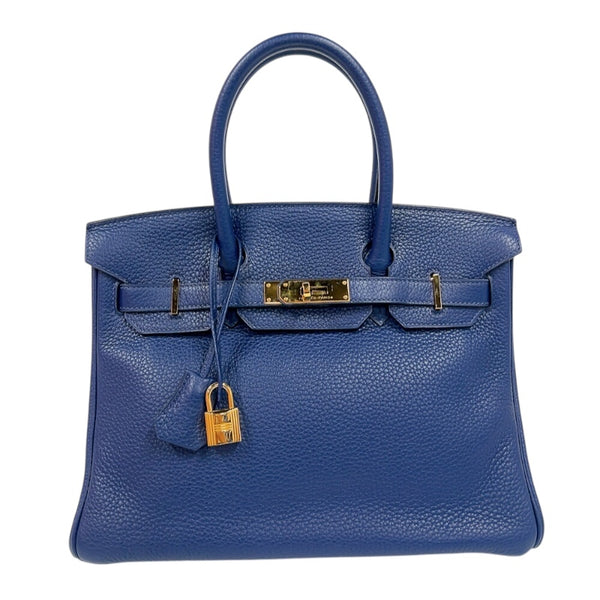 エルメス HERMES バーキン30 T刻印　(2015年製) ブルーネイビー ゴールド金具 トリヨンクレマンス レディース ハンドバッグ