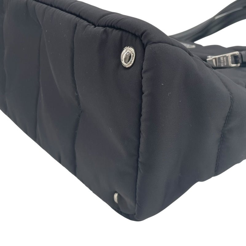 プラダ PRADA ボンバートート 1BG056 ブラック ナイロン ユニセックス ハンドバッグ