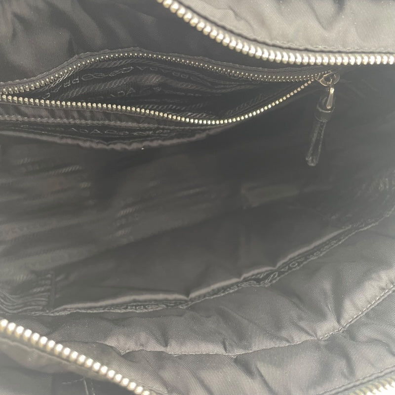 プラダ PRADA ボンバートート 1BG056 ブラック ナイロン ユニセックス ハンドバッグ