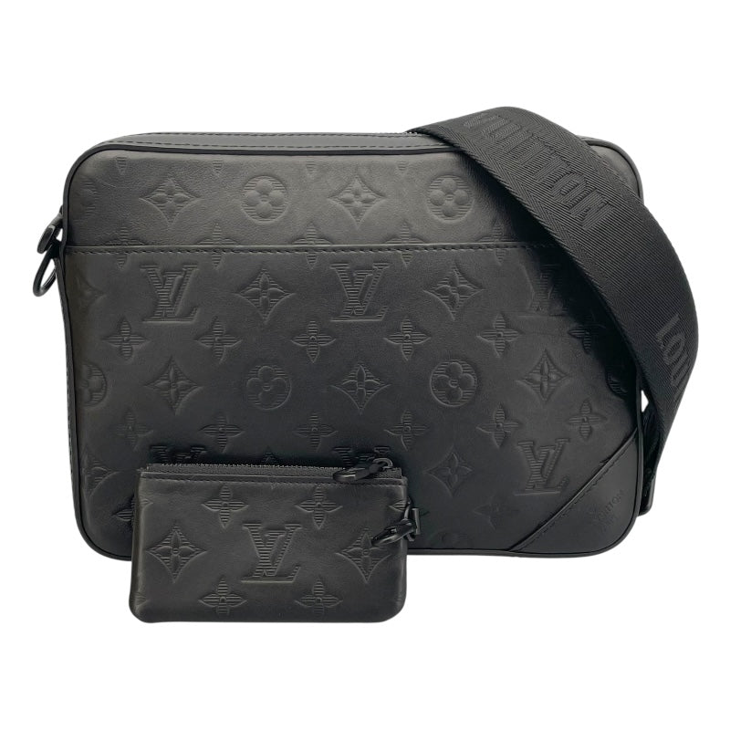 ルイ・ヴィトン LOUIS VUITTON デュオ メッセンジャー M69827 ノワール モノグラム・シャドウ メンズ ショルダーバッグ