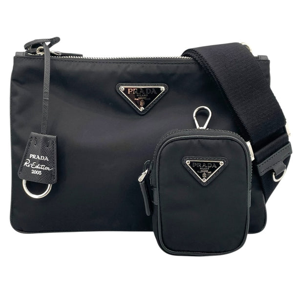 プラダ PRADA Re-Edition ショルダーバッグ ブラック ナイロン ユニセックス ショルダーバッグ