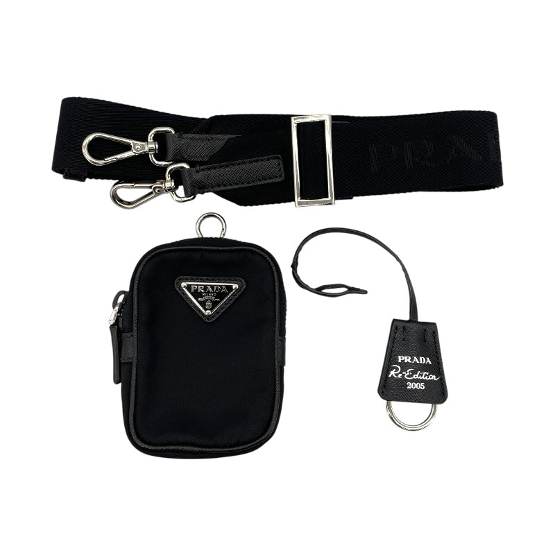 プラダ PRADA Re-Edition ショルダーバッグ ブラック ナイロン ユニセックス ショルダーバッグ