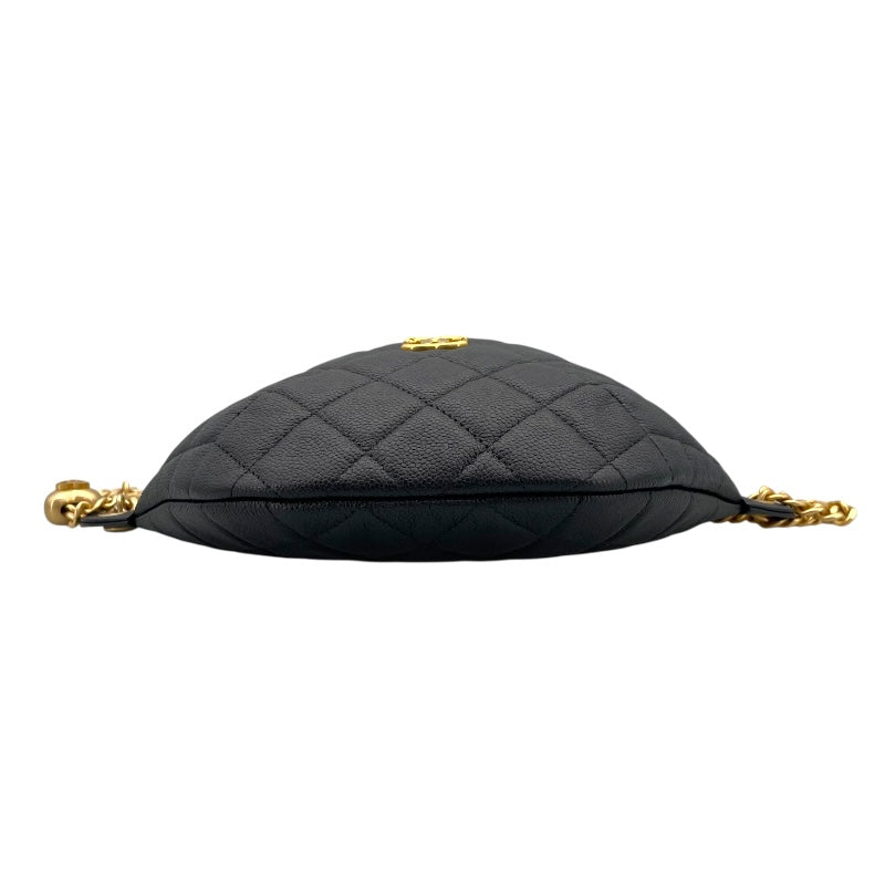 シャネル CHANEL ココマークチェーンベルト AP3761　 ブラック GD金具 キャビアスキン レディース ショルダーバッグ